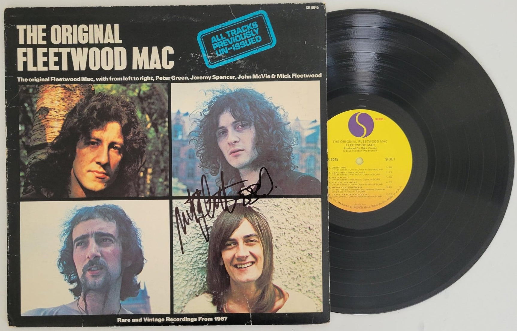 Mick Fleetwood signed Fleetwood Mac Mystery to Me album proof vinyl proof STAR autographed