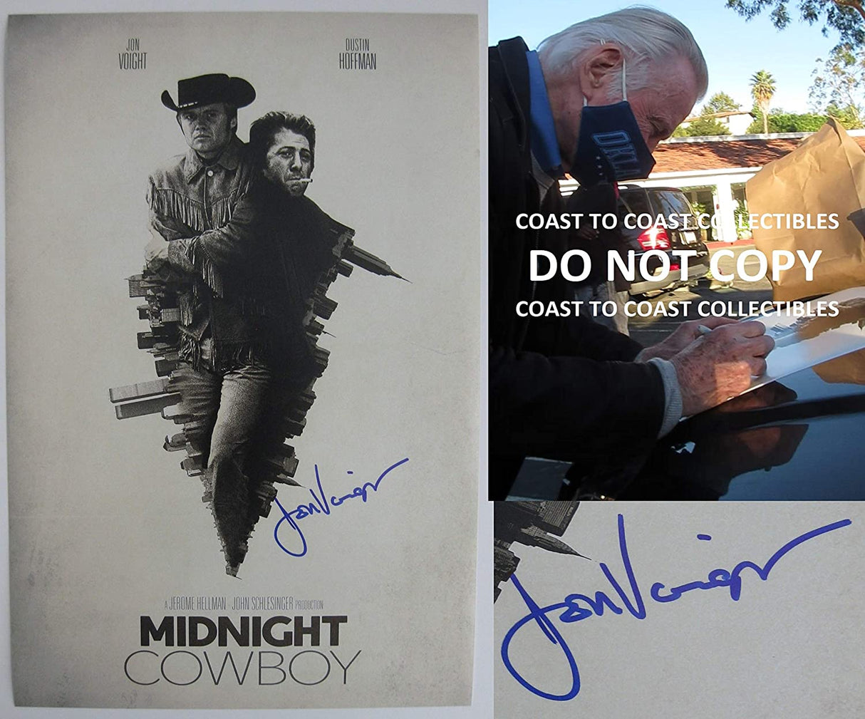 Jon Voight signed 12x18 Midnight Cowboy movie photo poster COA exact proof STAR