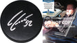 Adam Foote Avalanche Blue Jackets signed Hockey puck proof Beckett COA autographed