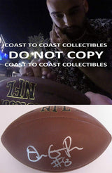 Dante Pettis, San Francisco 49ers signed, autographed, football, COA proof