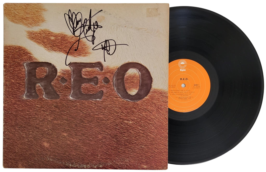 REO Speedwagon Signed R.E.O. Album Proof COA Autographed Vinyl Record