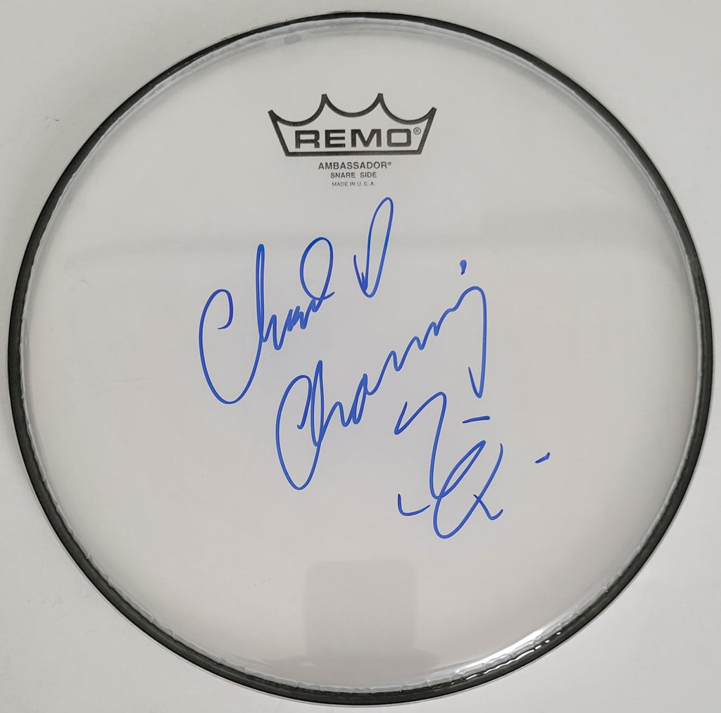 Chad Channing Nirvana drummer signed Drumhead COA exact proof autographed STAR
