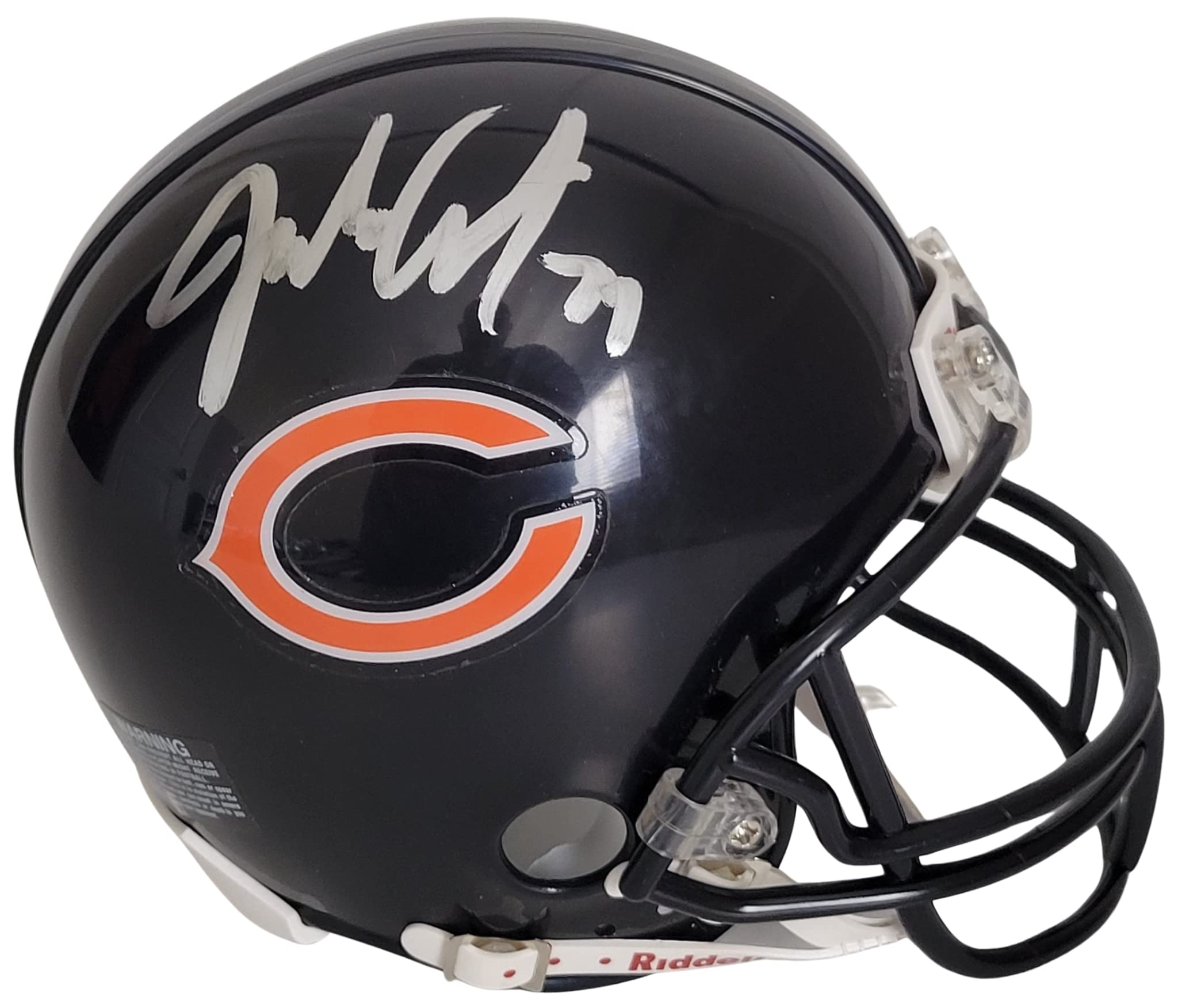 Jim Covert HOF signed Chicago Bears football mini helmet proof COA