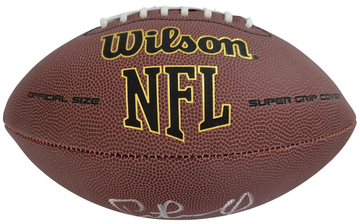 Pete Carroll Seattle Seahawks USC Trojans signed football proof COA autographed