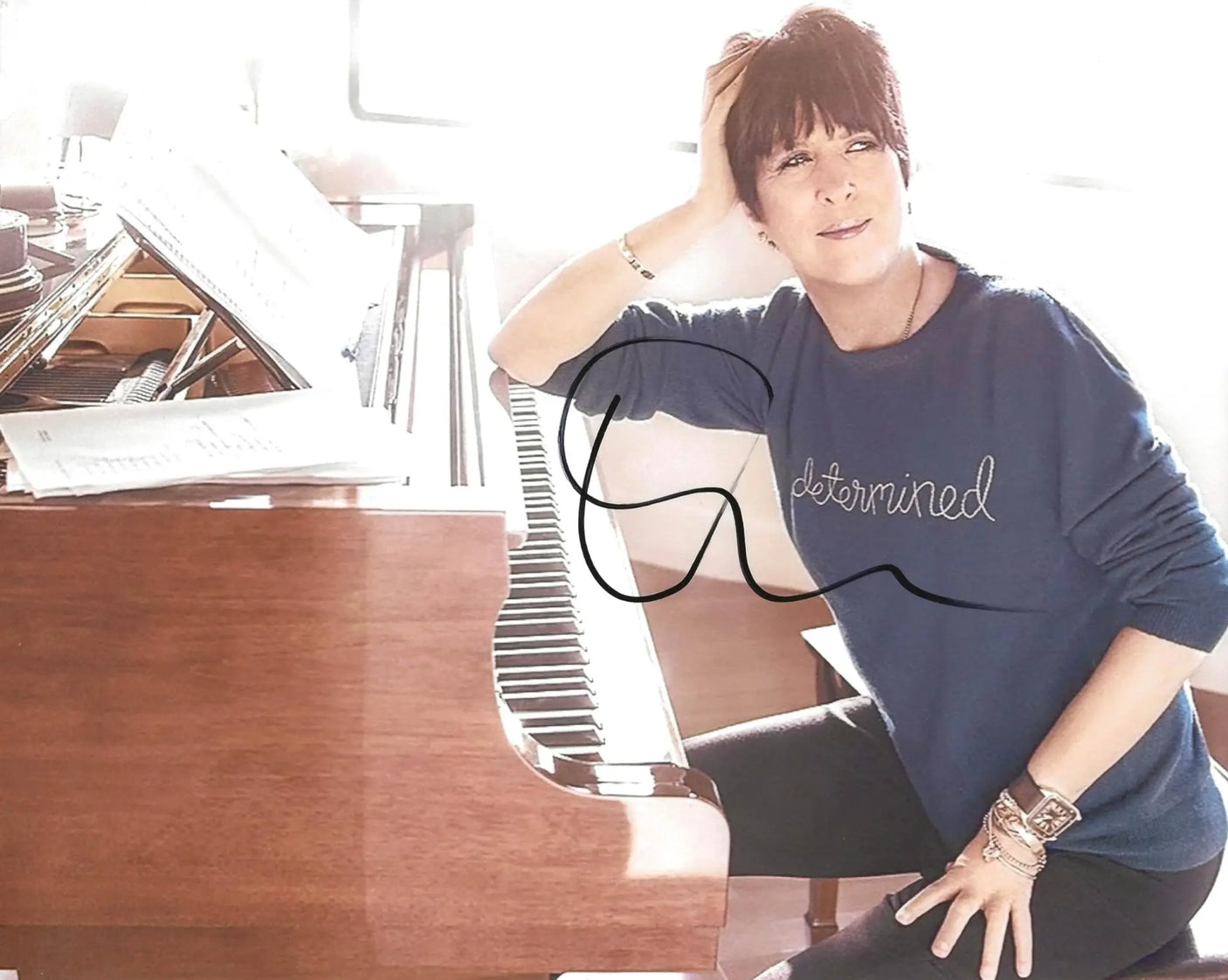 Diane Warren Songwritter musician signed 8x10 Photo exact Proof COA autographed star..