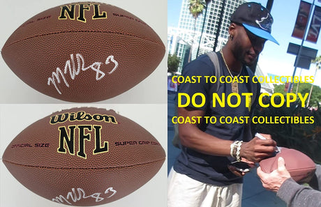 Marquez Valdes Scantling Green Bay Packers signed football COA proof autographed