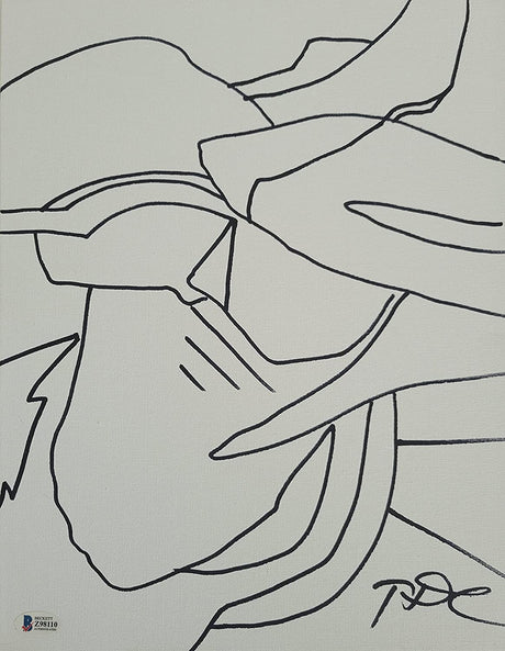 Todd Diciurcio signed 11x14 original sketch,exact Proof Beckett COA autographed STAR