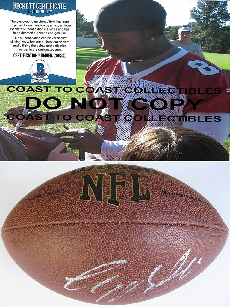 Anquan Boldin Cardinals Ravens 49ers signed autographed NFL football proof Beckett COA