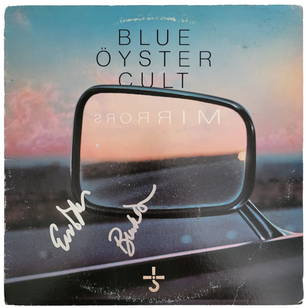Buck Dharma Eric Bloom signed Blue Oyster Cult Mirrors album proof COA autographed STAR