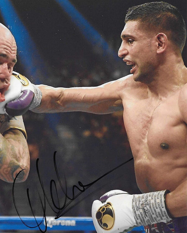 Amir Khan World champion boxer signed autographed 8x10 Photo proof COA.