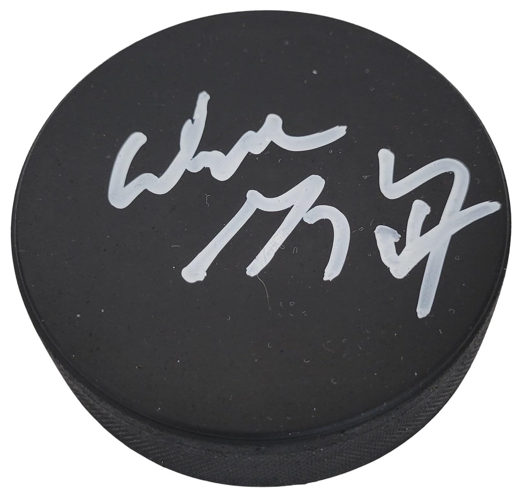 Wayne Gretzky signed Hockey Puck exact proof COA autographed Kings Oilers Rangers