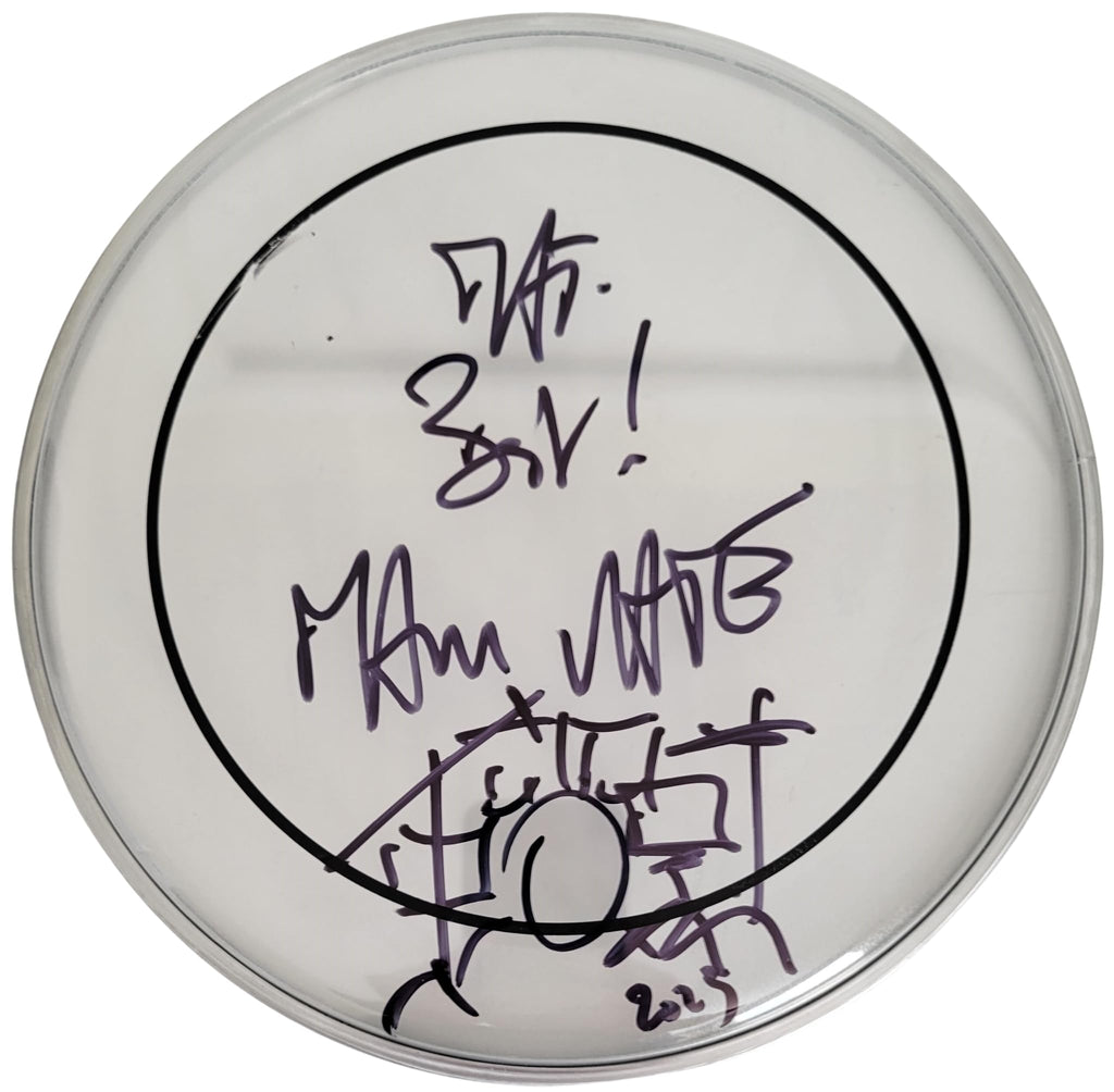 Manu Katche Signed Autographed Drumhead COA Proof Sing & Peter Gabriel Drummer