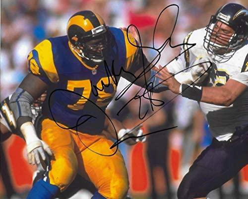 Jackie Slater Los Angeles Rams signed autographed, 8x10 Photo, proof COA