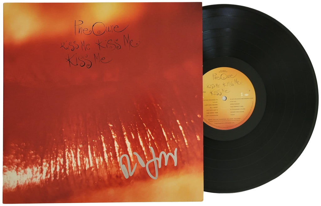 Robert Smith signed The Cure Kiss Me, Kiss Me, Kiss Me album, Vinyl Record COA proof Star