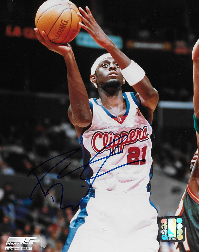 Darius Miles signed Los Angeles Clippers basketball 8x10 photo COA-