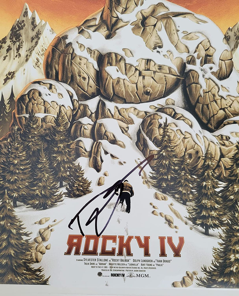 Dolph Lundgren signed Rocky IV Ivan Drago 12x18 photo COA exact Proof autograph STAR