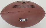 Steve Largent Seattle Seahawks Tulsa Golden Hurricane signed football proof Beckett COA autograph
