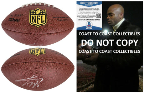 Adrian Peterson Minnesota Vikings signed Duke football proof Beckett COA autographed