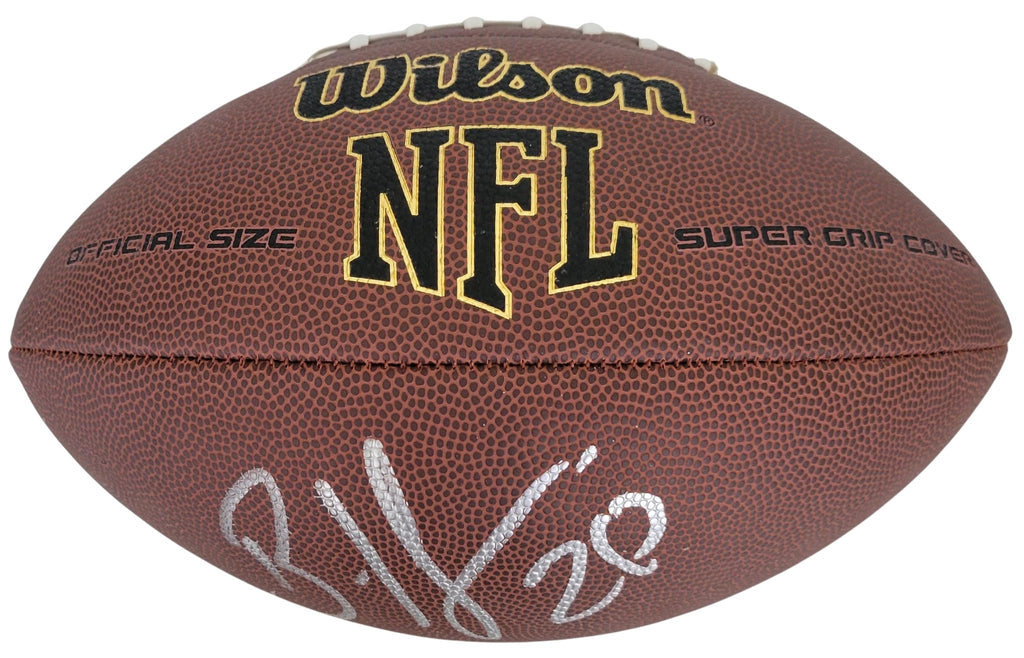 Brian Dawkins Philadelphia Eagles Broncos signed football proof COA autographed