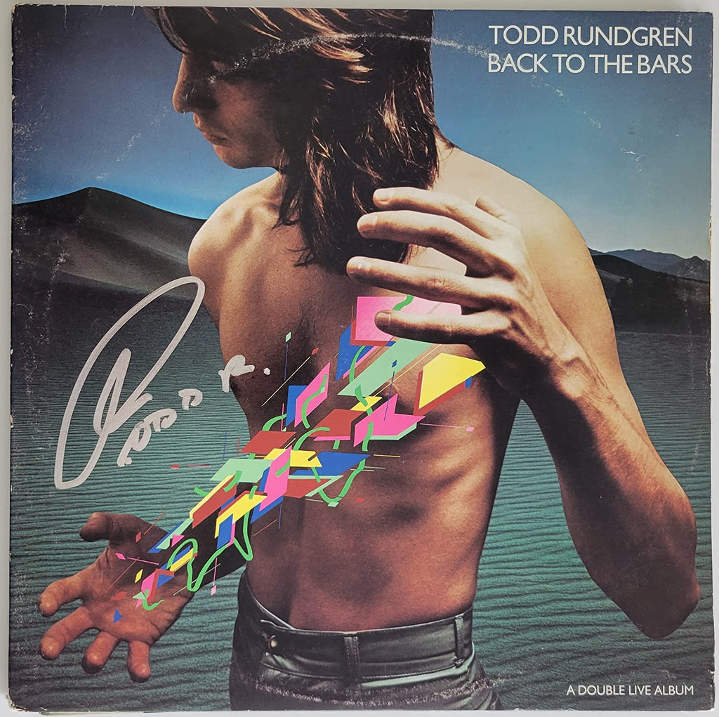 Todd Rundgren signed Back to the Bars album vinyl COA exact proof autographed STAR