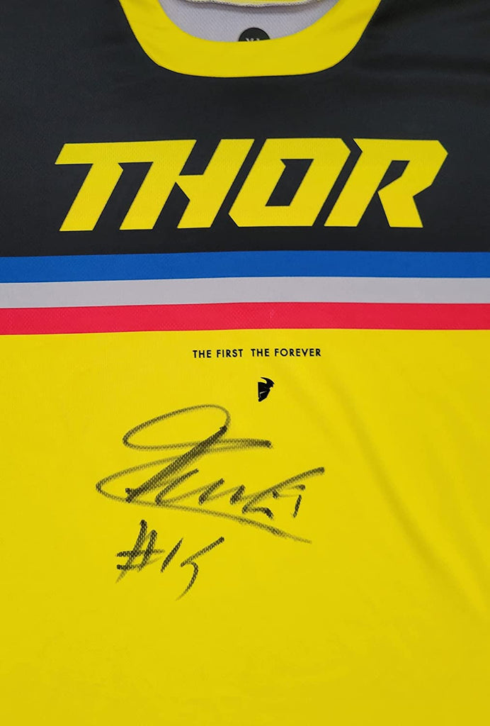 Dylan Ferrandis Supercross Motocross signed Thor Jersey COA proof autographed;