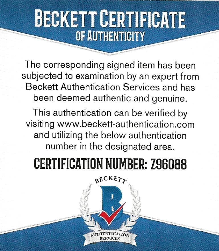 Shawne Merriman signed San Diego Chargers football jersey proof Beckett COA autographed