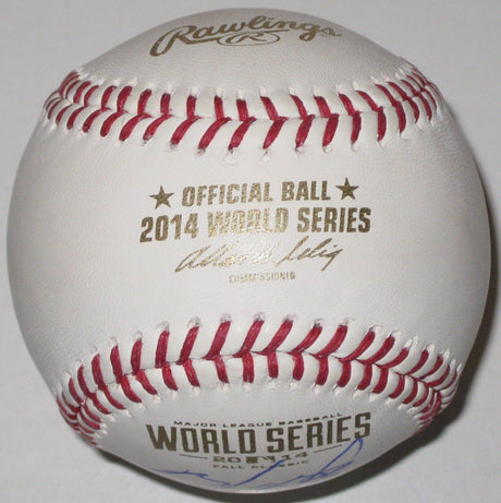 Brandon Belt San Francisco Giants signed 2014 World Series Baseball proof Beckett COA