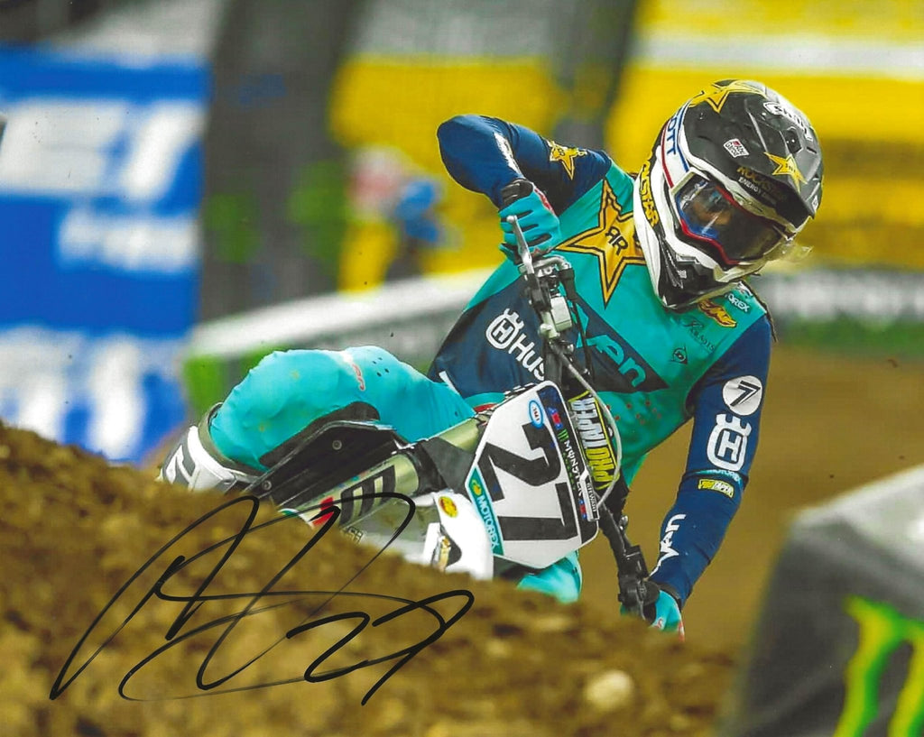Malcolm Stewart Motocross Supercross Signed 8x10 Photo COA Proof Autographed.
