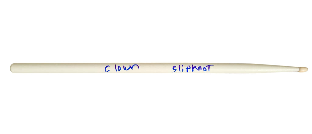 Clown Shawn Crahan Signed Drumstick COA Proof Slipknot Drummer Autographed