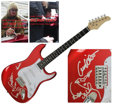 Ann Wilson Nancy Wilson Heart Signed Full Size Electric Guitar Proof Autographed STAR