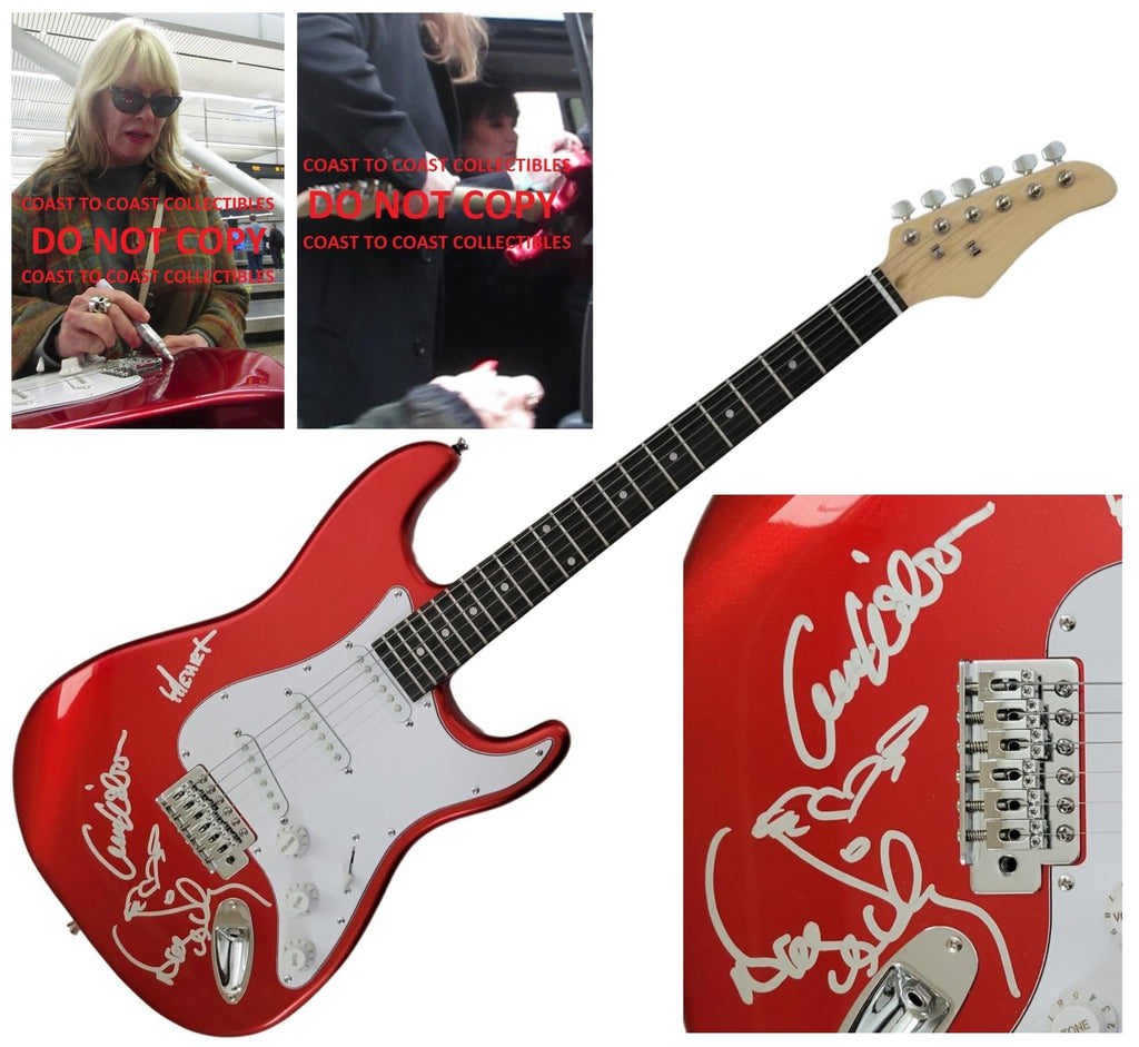 Ann Wilson Nancy Wilson Heart Signed Full Size Electric Guitar Proof Autographed STAR