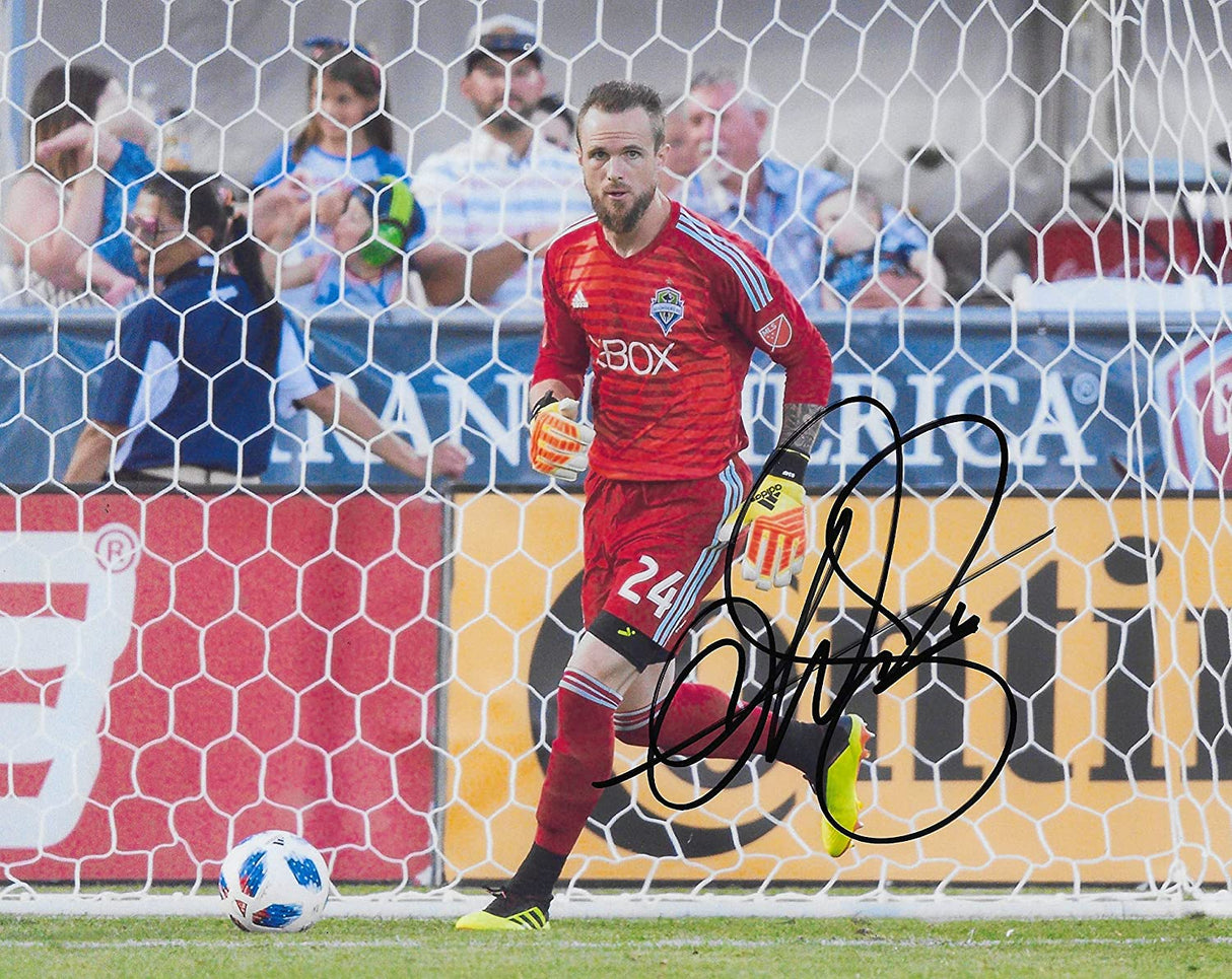 Stefan Frei autographed Seattle Sounders FC soccer 8x10 photo proof COA.