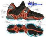 Tinker Hatfield signed Nike Air Jordan 13 8x10 photo COA proof autograph STAR