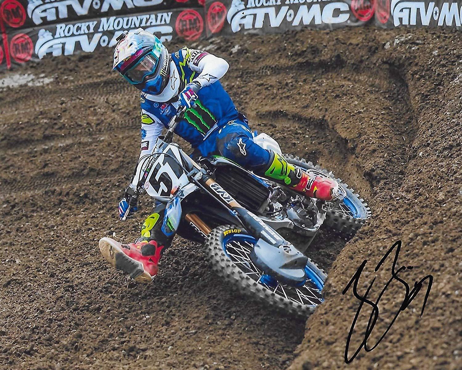 Justin Barcia supercross, motocross signed, autographed, 8x10 photo + proof COA.