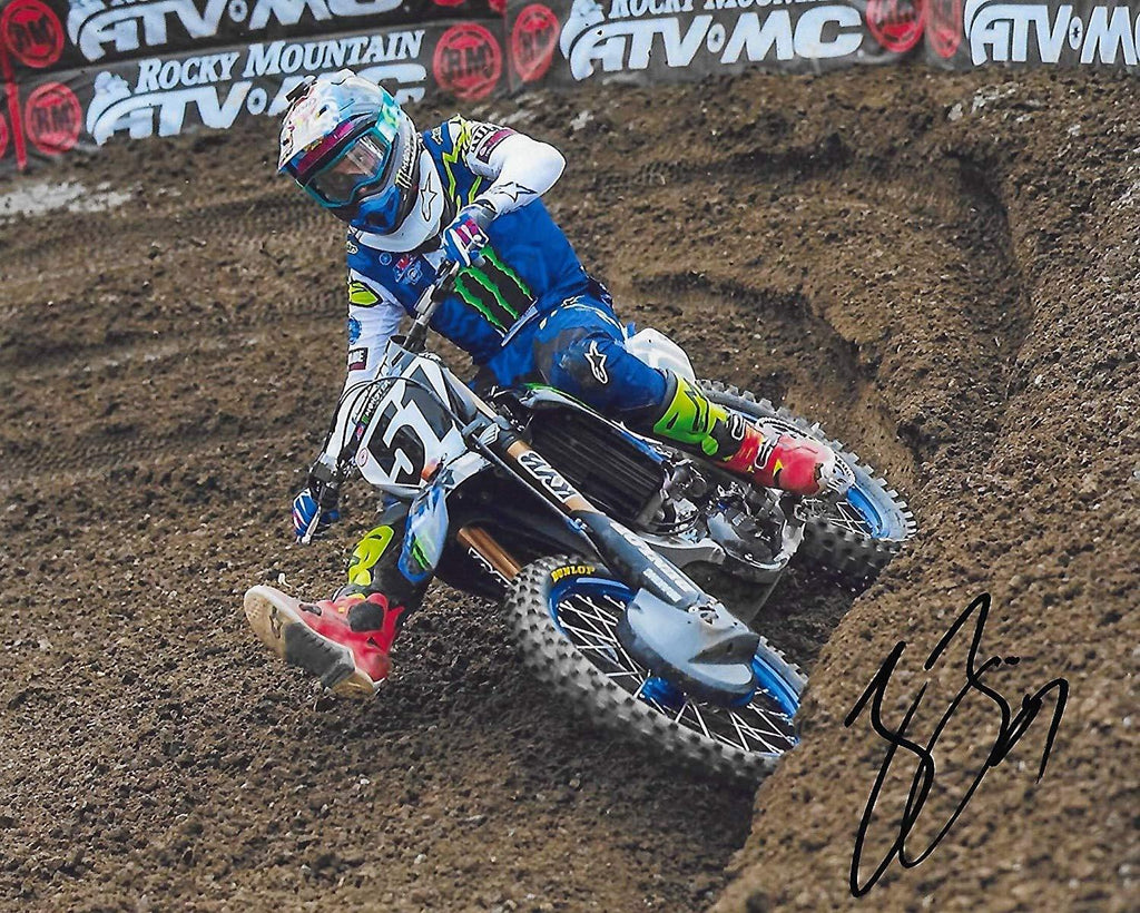 Justin Barcia supercross, motocross signed, autographed, 8x10 photo + proof COA.