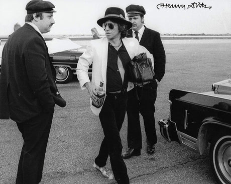 Henry Diltz Rock photographer signed Mick Jagger Rolling Stones 8x10 photo Proof COA STAR
