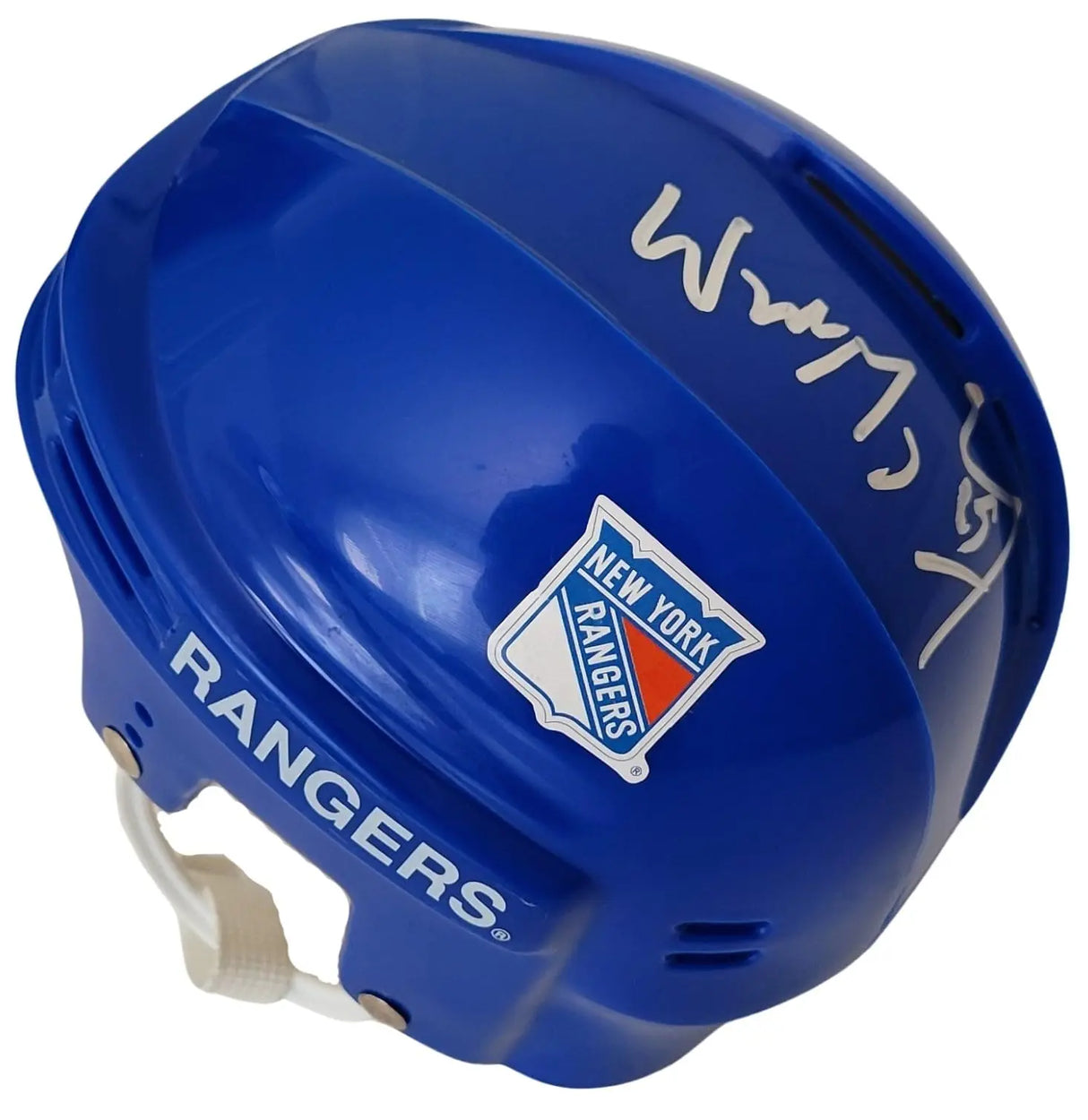 Wayne Gretzky signed New York Rangers Mini Hockey Helmet proof COA autographed