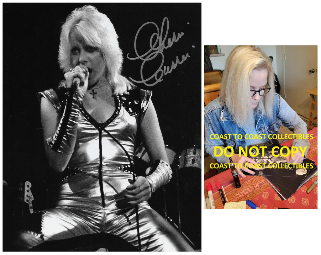 Cherie Currie The Runaways singer signed 8x10 photo COA proof autographed, STAR