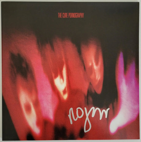 Robert Smith signed The Cure Pornography album, Vinyl Record COA proof Star