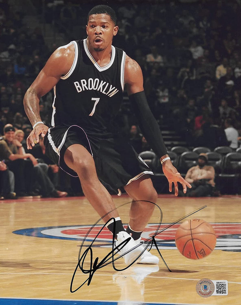 Joe Johnson signed Brooklyn Nets basketball 8x10 photo proof Beckett COA