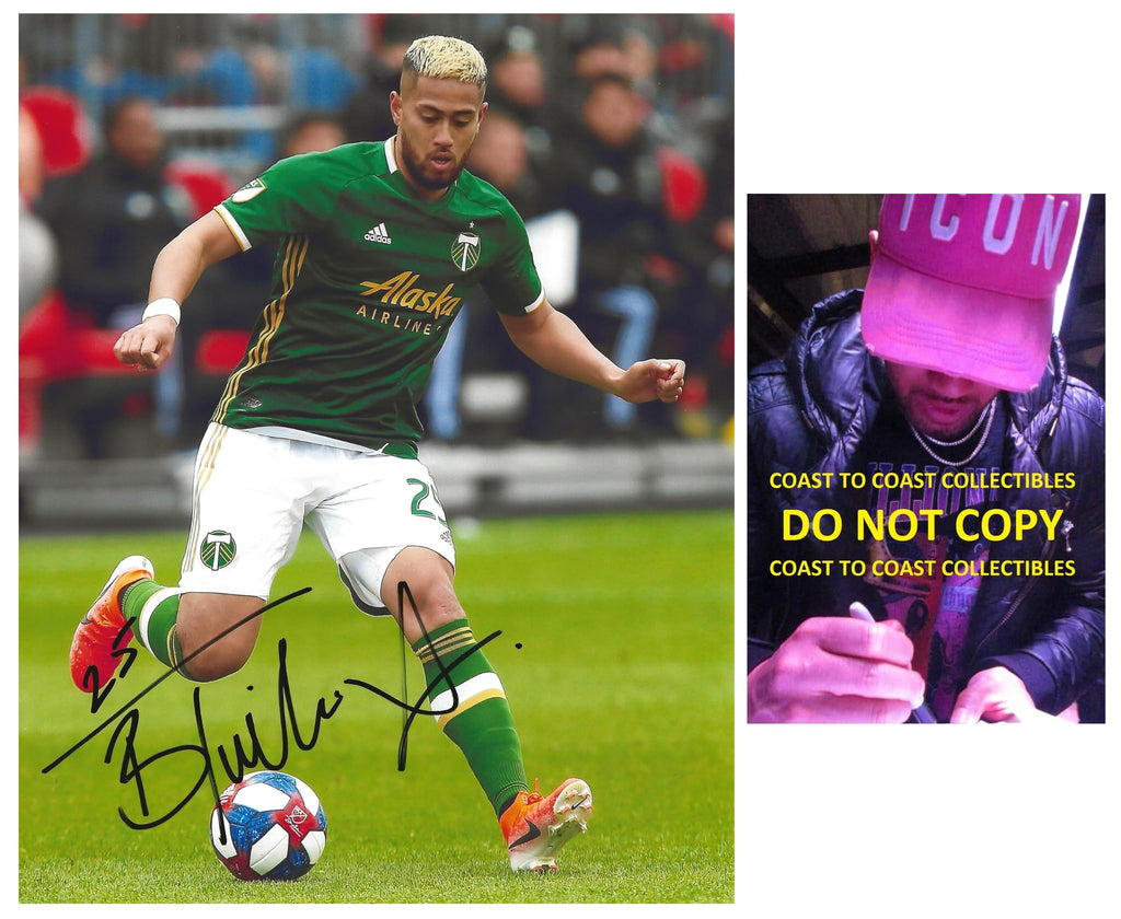 Bill Tuiloma signed Portland Timbers soccer 8x10 photo COA Proof autographed..