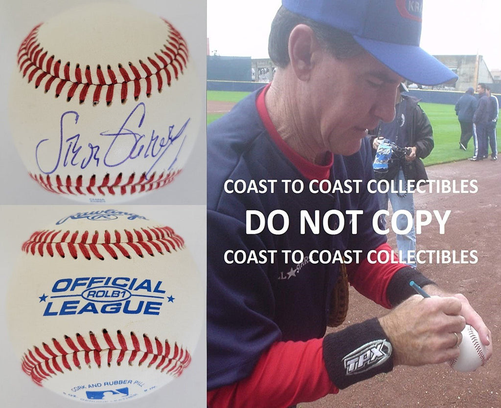 Steve Garvey Los Angeles Dodgers Padres signed baseball COA Proof LA autographed