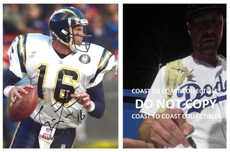 Ryan Leaf signed San Diego Chargers 8x10 football photo COA Proof autographed