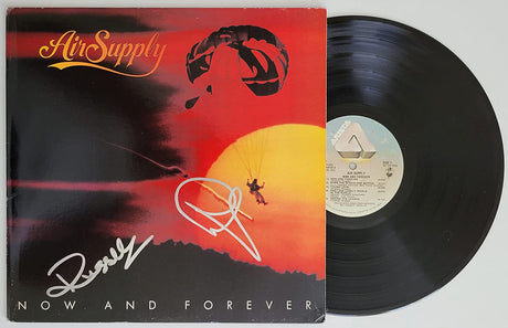 Russell Hitchcock Graham Russell signed Air Supply Now and Forever album proof autographed STAR