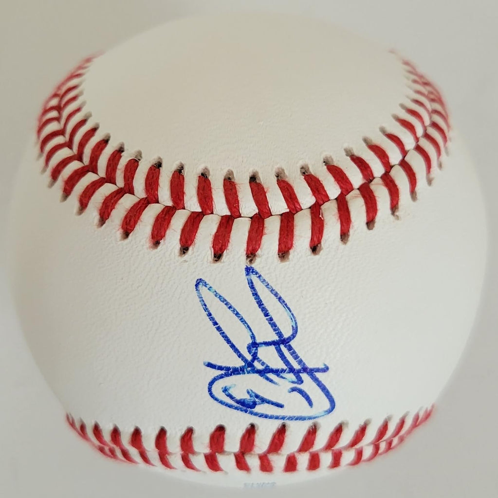 Leody Taveras Texas Rangers signed autographed baseball COA exact proof
