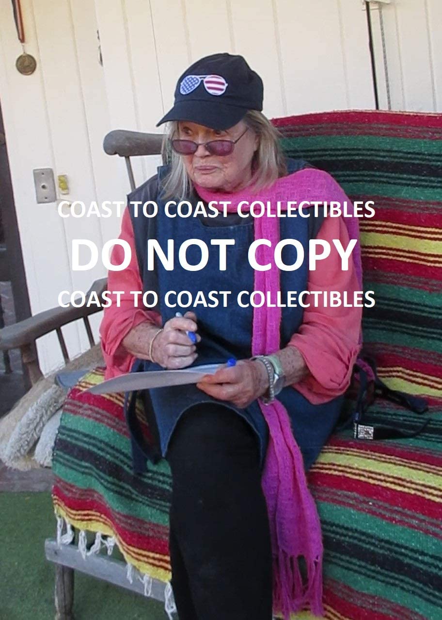 Angie Dickinson actress signed 8x10 photo exact proof COA STAR