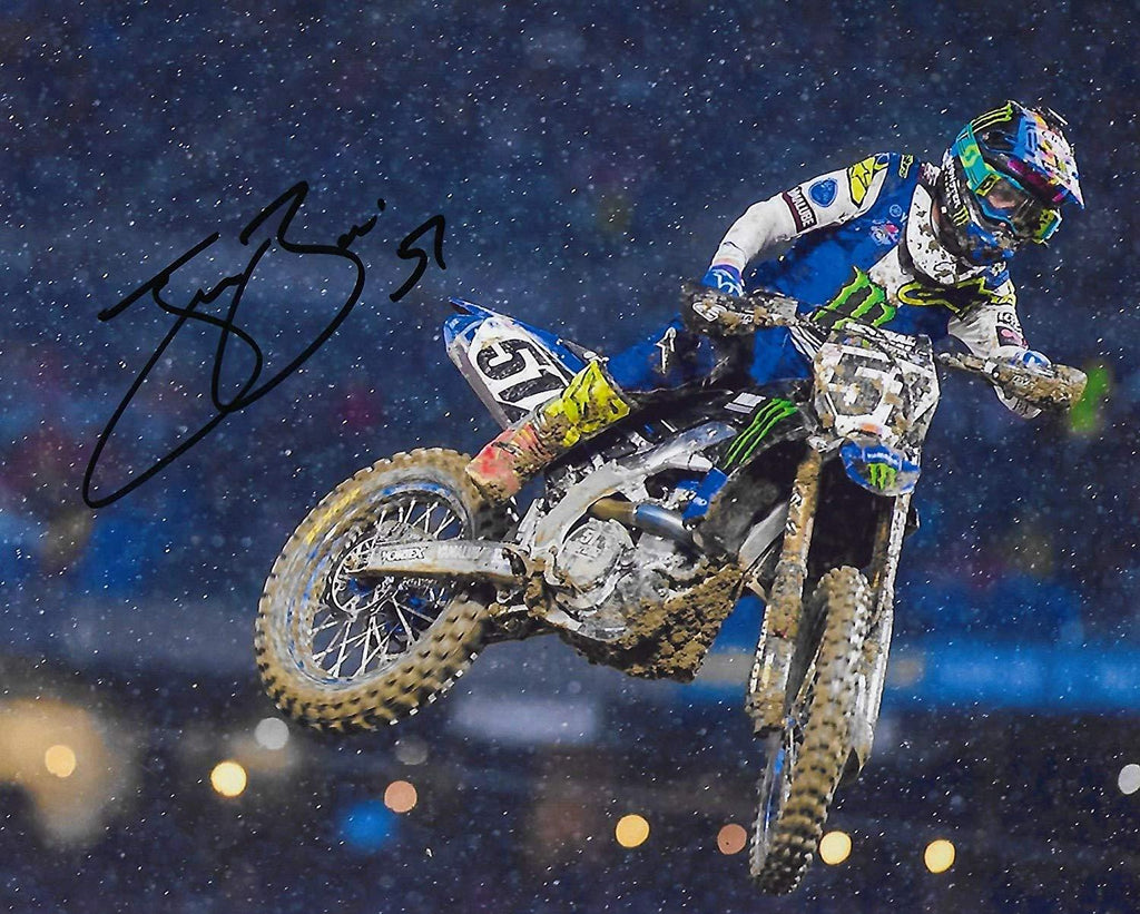Justin Barcia supercross, motocross signed, autographed, 8x10 photo + proof COA.