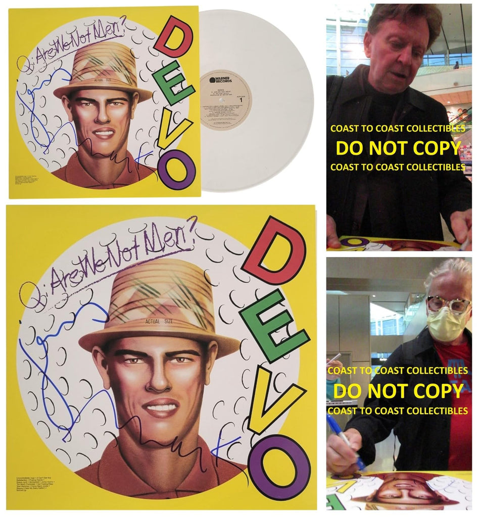 Devo signed Are We Not Men We Are Devo Album COA Proof Autographed Vinyl Record