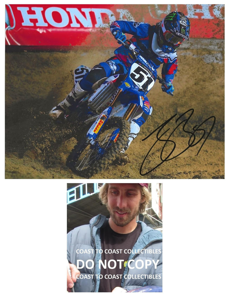Justin Barcia motocross supercross signed 8x10 photo COA proof autographed.
