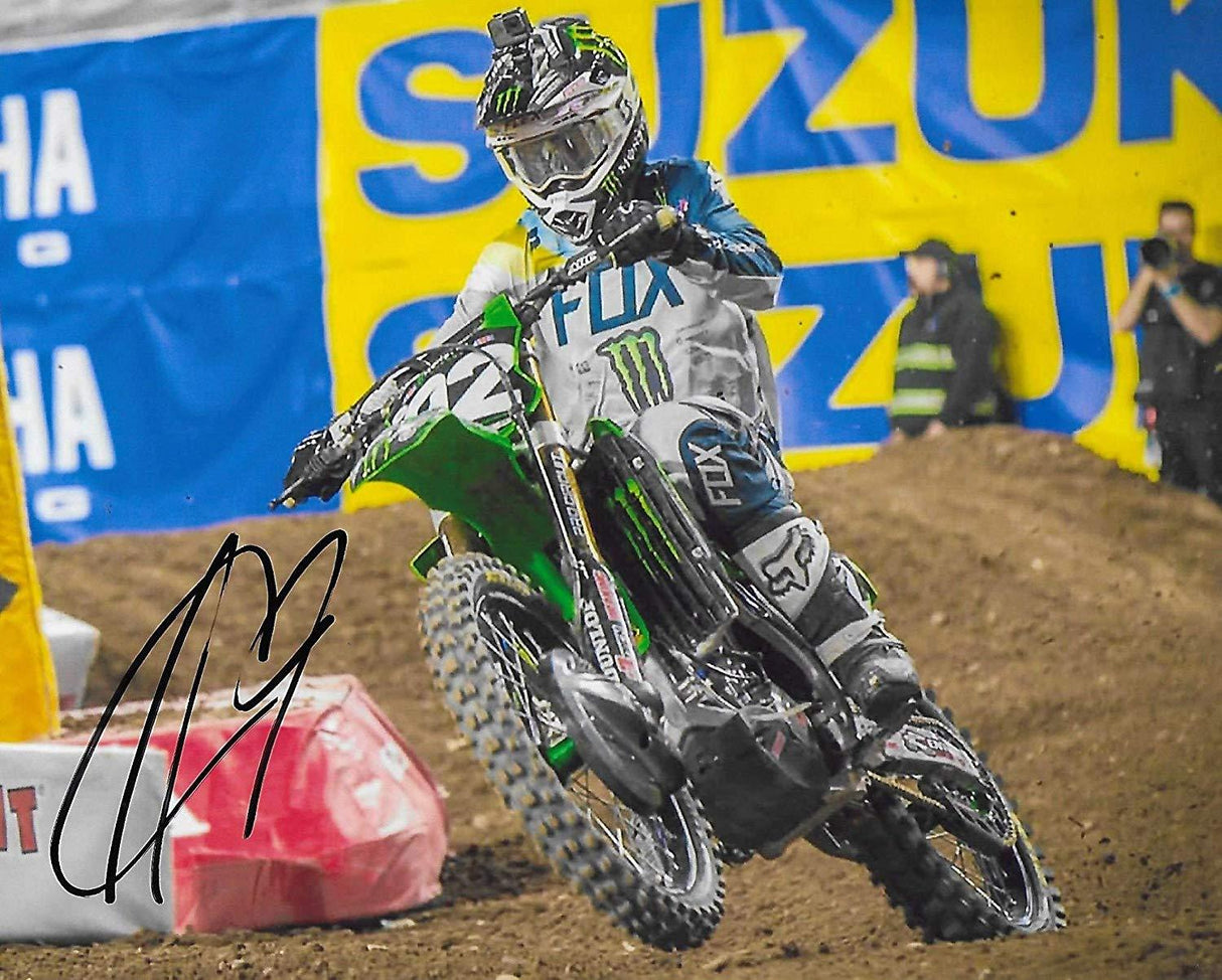 Adam Cianciarulo motocross, supercross signed, autographed 8x10 photo, proof COA